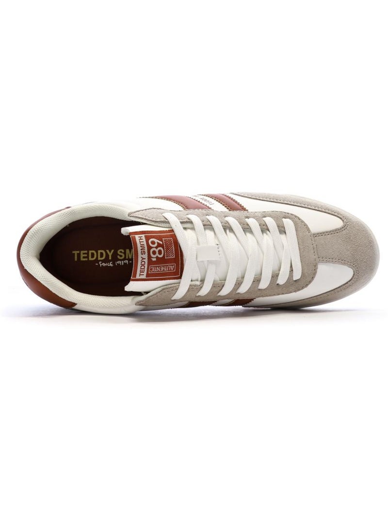 Teddy Smith Heren Sneakers Bruin/Wit 120503 Wit - Kiabi