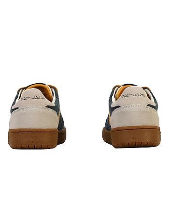 Teddy smith heren sneakers kaki/oranje 120310
