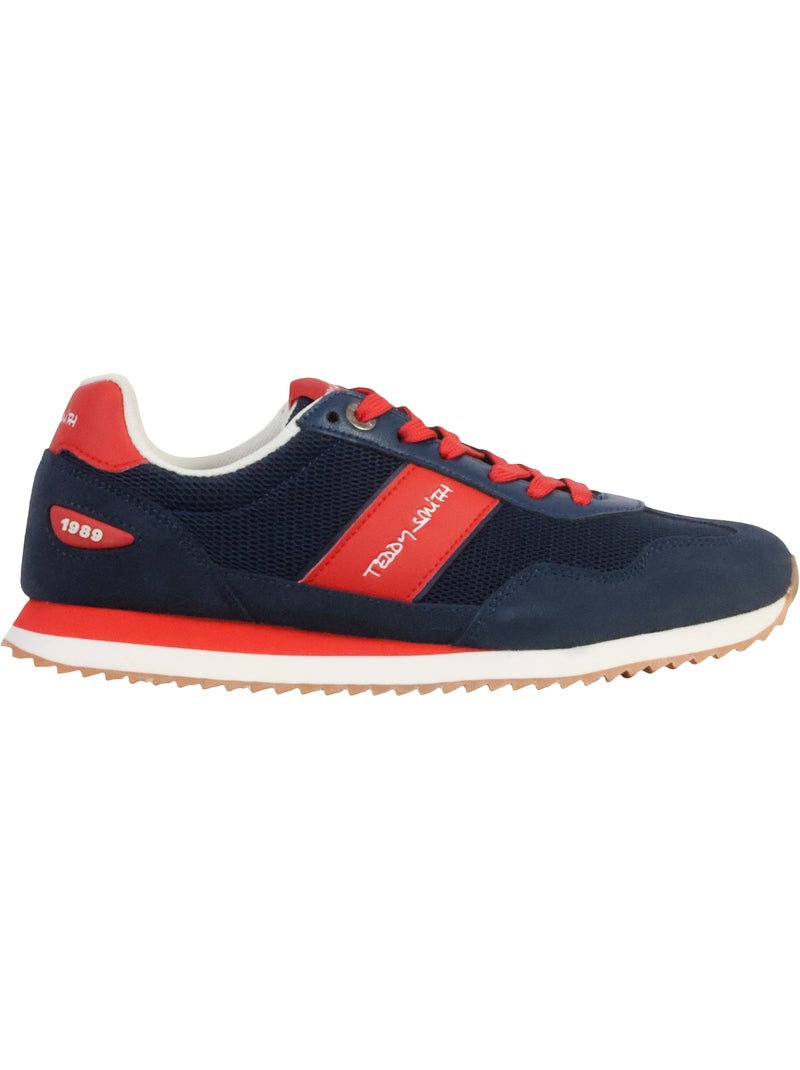 Teddy Smith Heren Sneakers Marine/Rood 120501 Marineblauw - Kiabi