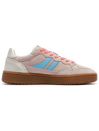 Teddy smith dames sneakers grijs/oranje 120596