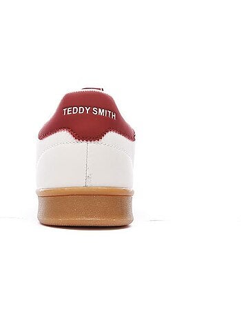 Teddy smith heren sneakers wit/bordeaux 120098