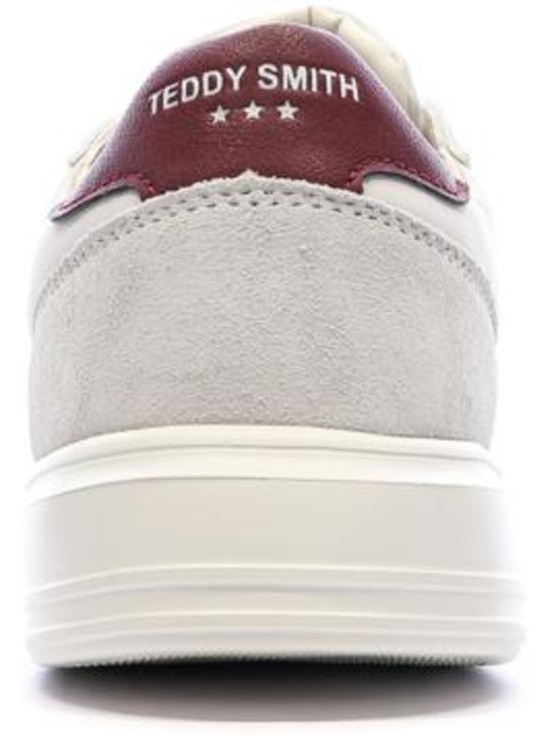 Teddy Smith Heren Sneakers Wit/Bordeaux Rood 120004 Wit - Kiabi