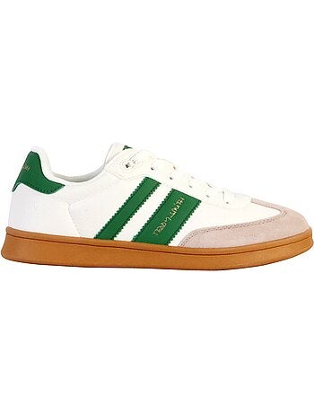 Teddy smith heren sneakers wit/groen 120032