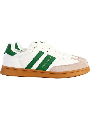 Teddy smith heren sneakers wit/groen 120032