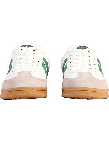Teddy smith heren sneakers wit/groen 120032