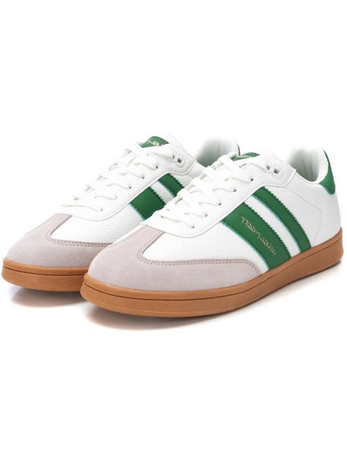 Teddy Smith Heren Sneakers Wit/Groen 120032 - Kiabi Teddy Smith Heren Sneakers Wit/Groen 120032 - Kiabi