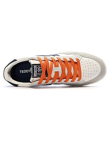 Teddy smith heren sneakers wit/marine