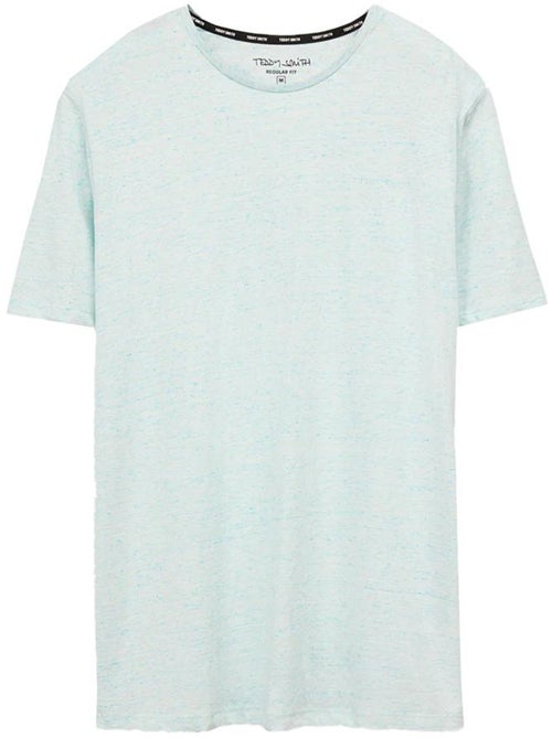 Teddy Smith Heren T-shirt Groenblauw Katoen - Kiabi Teddy Smith Heren T-shirt Groenblauw Katoen - Kiabi