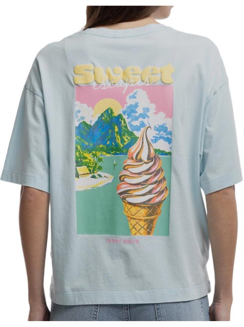 Teddy smith icy dames t-shirt blauw - Kiabi Teddy smith icy dames t-shirt blauw - Kiabi