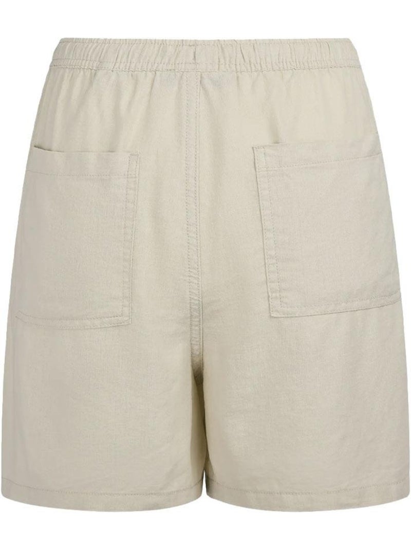 Teddy smith jett linnen beige korte broek dames Beige - Kiabi