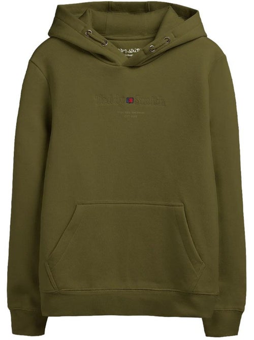 Teddy Smith Jim Heren Hoodie Kaki - Kiabi Teddy Smith Jim Heren Hoodie Kaki - Kiabi