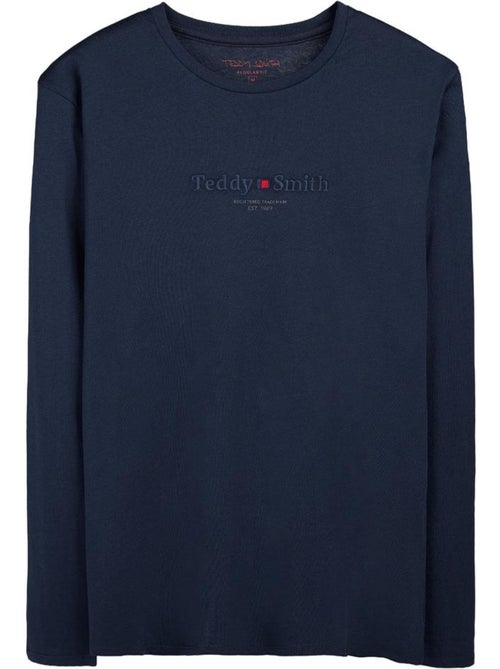Teddy smith jim heren t-shirt lange mouwen marineblauw - Kiabi Teddy smith jim heren t-shirt lange mouwen marineblauw - Kiabi