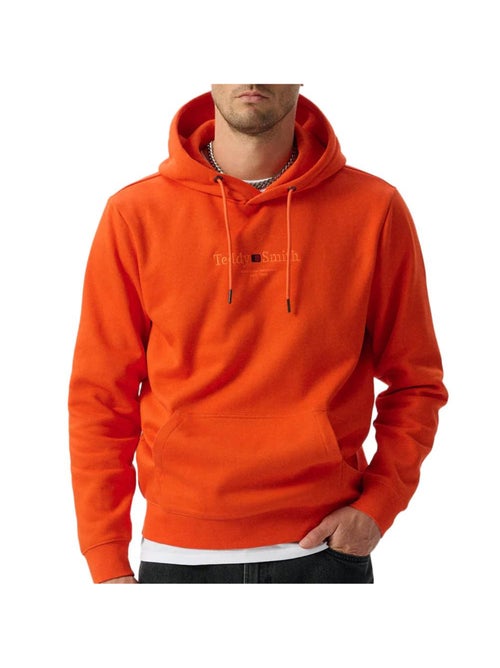 Teddy Smith Jim Oranje Hoodie voor Heren - Kiabi Teddy Smith Jim Oranje Hoodie voor Heren - Kiabi