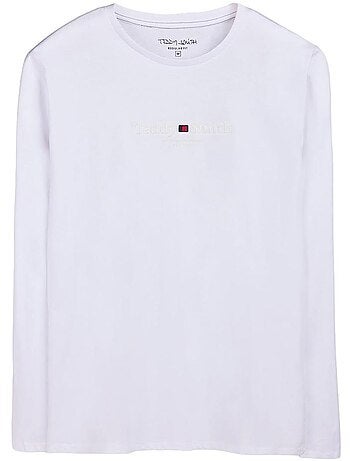 Teddy smith jim heren t-shirt lange mouwen marineblauw