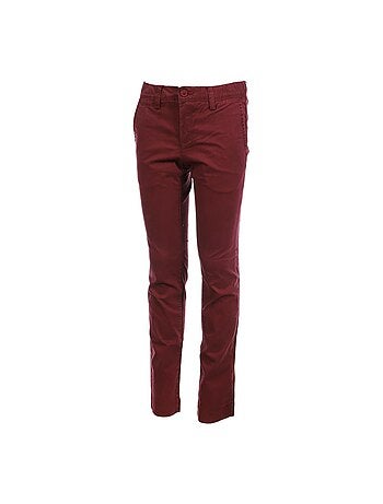 Teddy smith jongens chino bordeaux stretch
