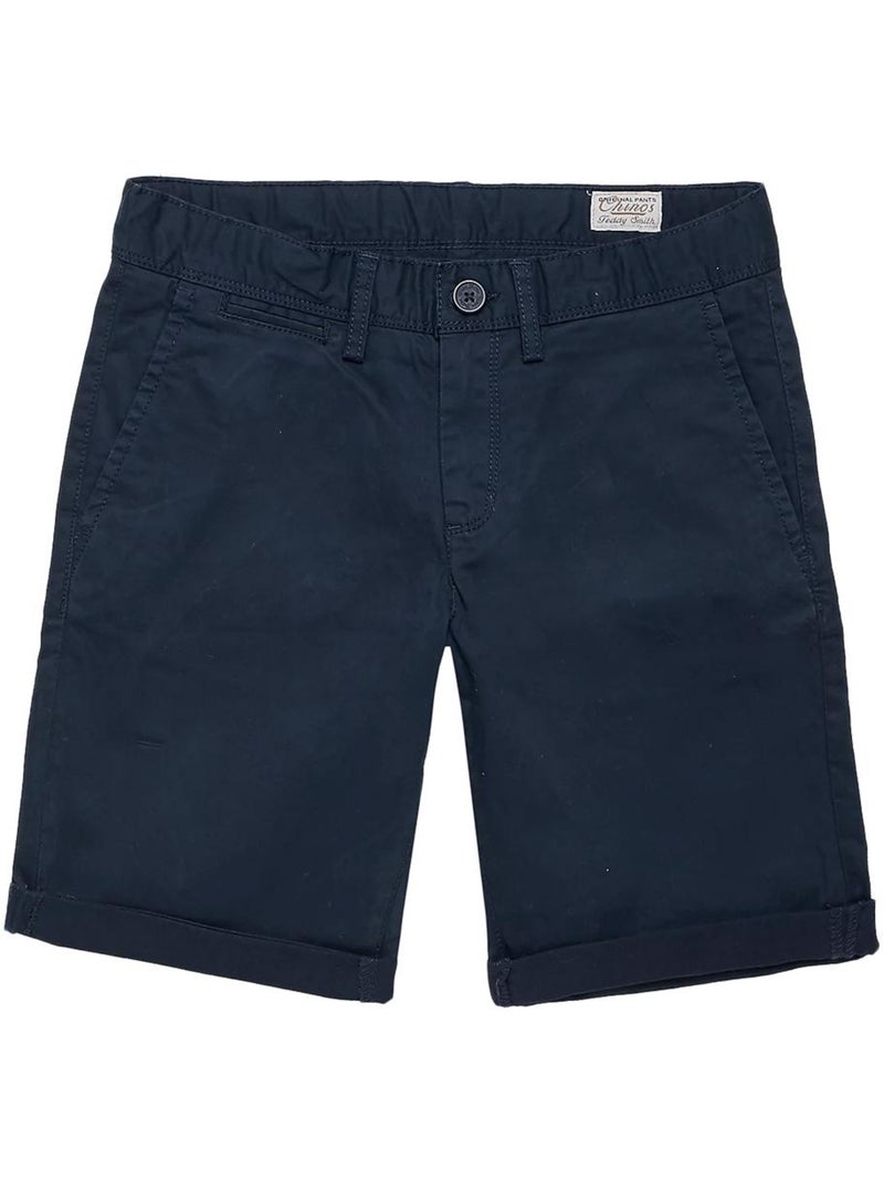 Teddy Smith Jongens Chino Korte Broek Marineblauw Marineblauw - Kiabi