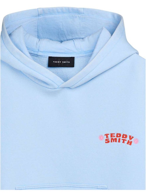 Teddy smith jongens hoodie pastelblauw - Kiabi