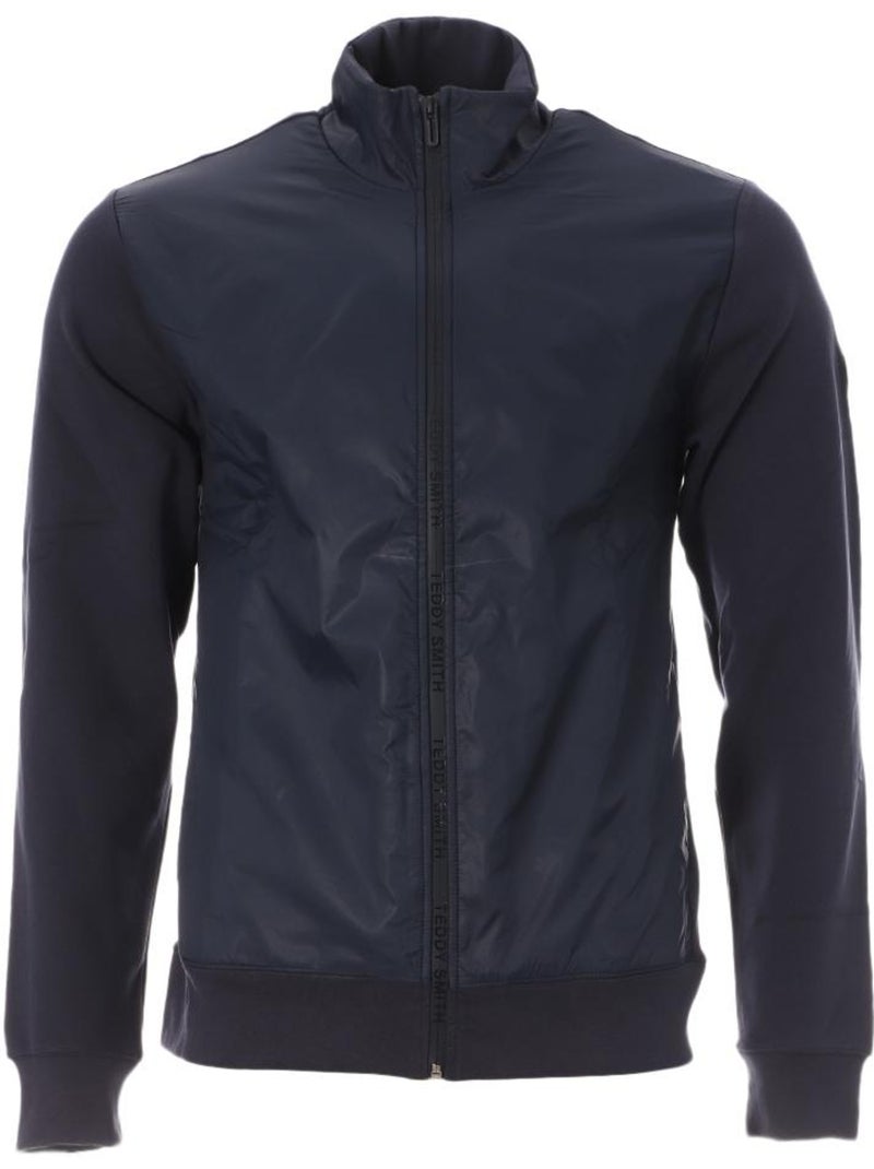 Teddy Smith Julen Marine Heren Sweatvest met Rits Marineblauw - Kiabi