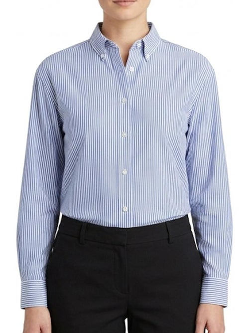 Teddy Smith Laria Damesblouse Blauw/Wit - Kiabi Teddy Smith Laria Damesblouse Blauw/Wit - Kiabi