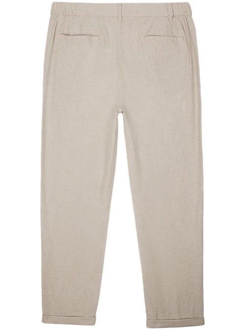 Teddy Smith Linnen Beige Heren Pantalon - Kiabi Teddy Smith Linnen Beige Heren Pantalon - Kiabi