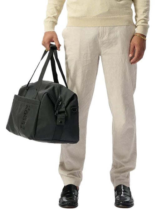 Teddy Smith Linnen Beige Heren Pantalon - Kiabi Teddy Smith Linnen Beige Heren Pantalon - Kiabi