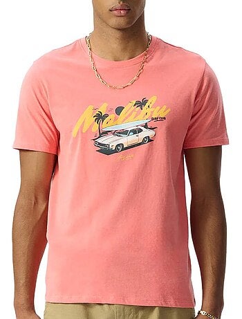 Teddy smith malibu t-shirt voor heren - roze
