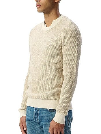 Teddy smith milan heren trui beige/bruin