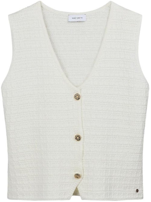 Teddy smith millie witte dames tanktop - Kiabi