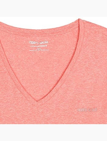 Teddy smith narcisse t-shirt voor dames - roze