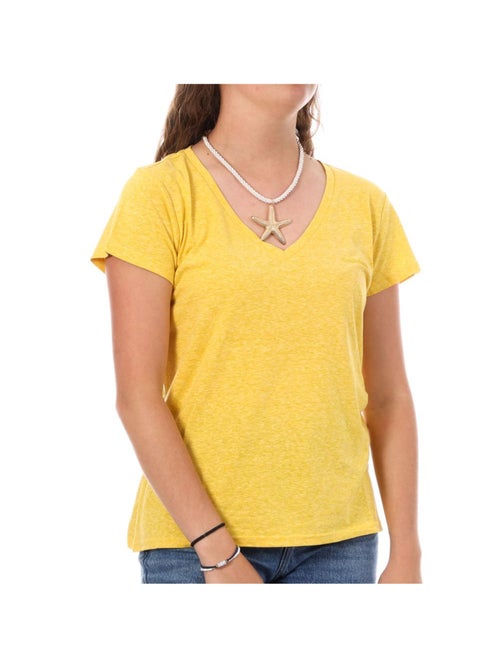 Teddy Smith Narcy Geel Dames T-shirt - Kiabi Teddy Smith Narcy Geel Dames T-shirt - Kiabi