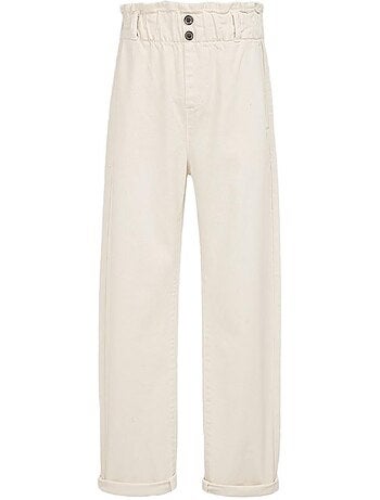 Teddy smith paperbag jeans wit voor meisjes