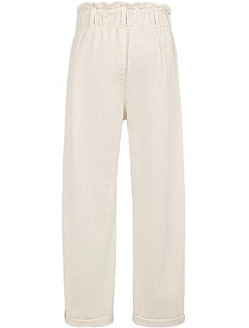 Teddy smith paperbag jeans wit voor meisjes