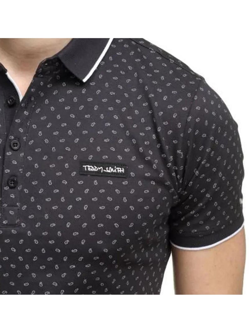 Teddy smith pasy 2 heren polo marine met patroon Marineblauw - Kiabi