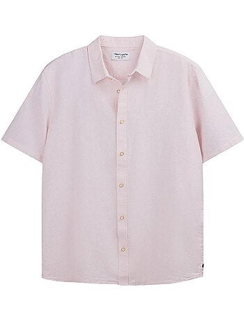 Teddy smith pietro beige herenoverhemd