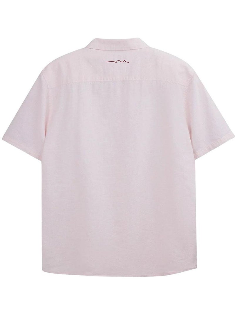 Teddy Smith Pietro Lichtroze Herenoverhemd Roze - Kiabi