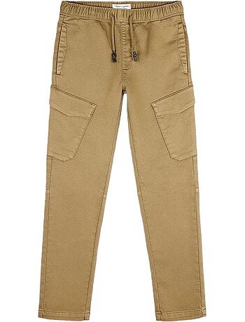 Teddy smith piky beige cargo broek voor jongens
