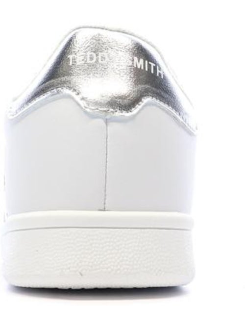 Teddy Smith Plata Witte/Zilveren Dames Sneakers - Kiabi Teddy Smith Plata Witte/Zilveren Dames Sneakers - Kiabi