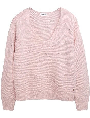 Teddy smith prachel roze dames trui met pailletten