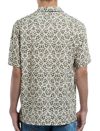 Teddy smith raymond heren overhemd beige/kaki