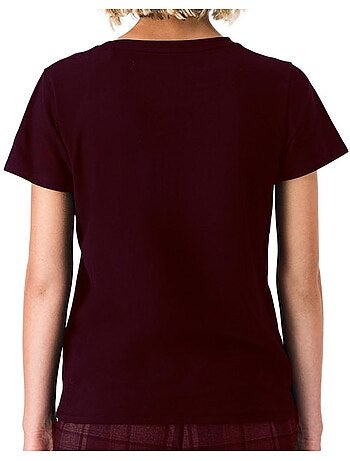 Teddy smith ribelle marineblauw geribbeld t-shirt voor dames