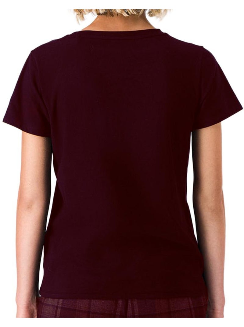 Teddy Smith Ribelle Bruin T-shirt voor Dames Cappuccinobruin - Kiabi