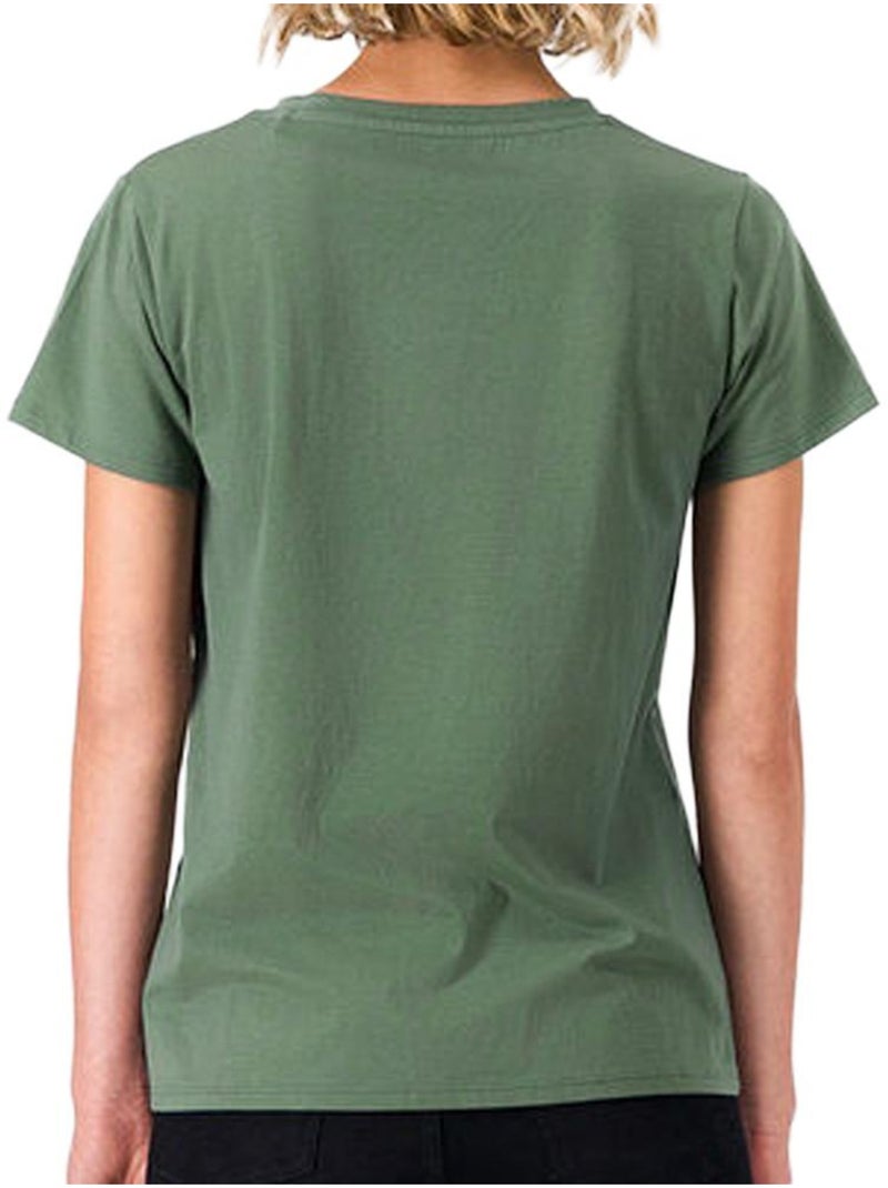 Teddy Smith Ribelle Groen T-shirt voor Dames Groen - Kiabi