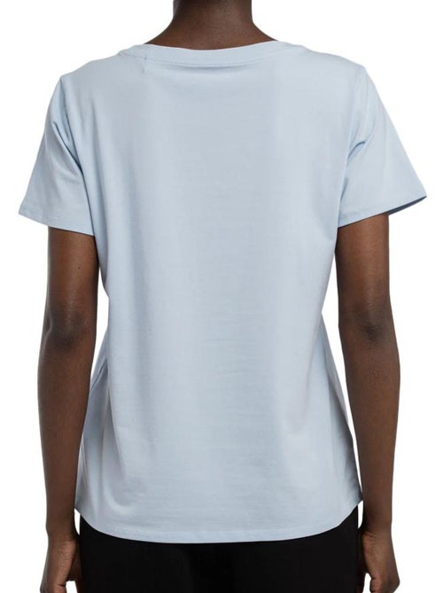 Teddy Smith Ribelle Lichtblauw T-shirt voor Dames - Kiabi Teddy Smith Ribelle Lichtblauw T-shirt voor Dames - Kiabi