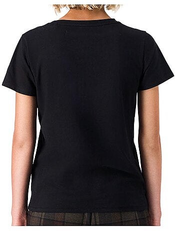 Teddy smith ribelle marineblauw geribbeld t-shirt voor dames