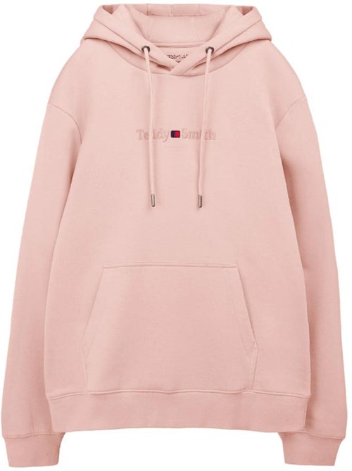 Teddy smith roze hoodie voor heren - Kiabi