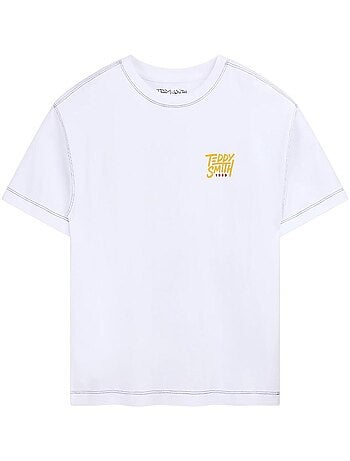 Teddy smith sam wit t-shirt voor jongens