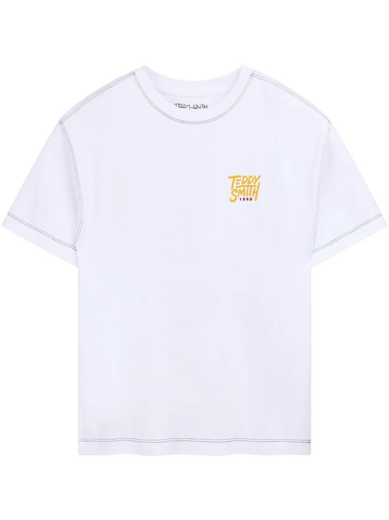 Teddy smith sam wit t-shirt voor jongens Wit - Kiabi
