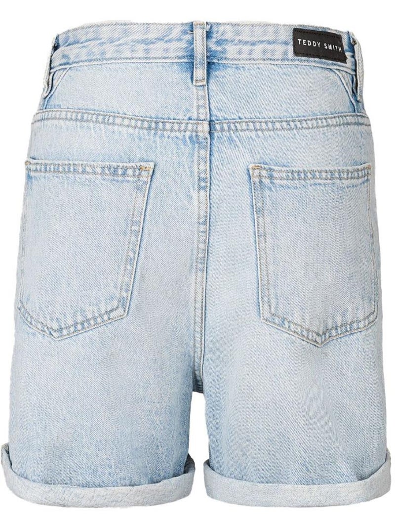 Teddy smith slucy dames jeans short blauw Blauw - Kiabi