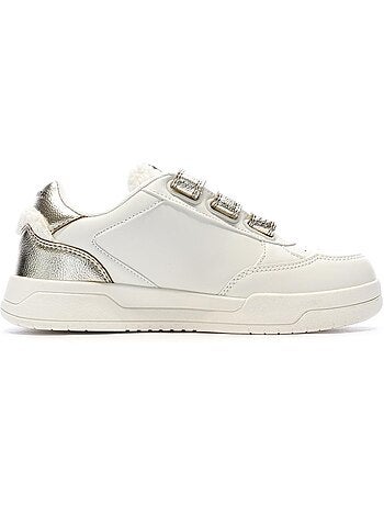 Teddy smith sra c ecru/groene dames sneakers