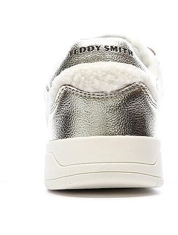 Teddy smith sra c ecru/groene dames sneakers